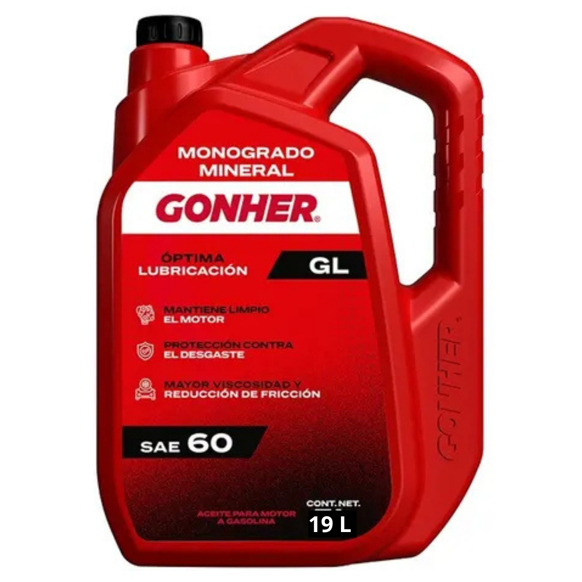 GH-1010945 - ACEITE GONHER SAE 60 API GL CUBETA DE 19 LITROS