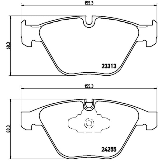 BRE-P06055X - BALATAS DELANTERAS PARA BMW 325I BASE 2007-2010