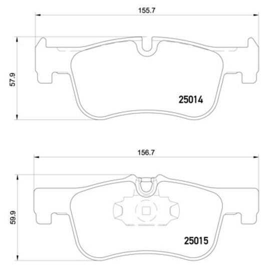 BRE-P06078 - BALATAS DELANTERAS PARA BMW 118I SPORT LINE 2018-2018