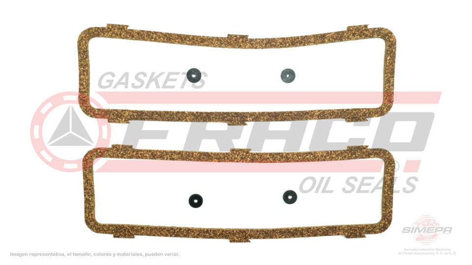 VSX-3040001 - EMPAQUE DE TAPA PUNTERIAS PARA CHEVROLET CHEVETTE L4 1.4 L 8 V. SOHC 1976-1977