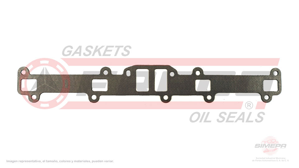 MSX-2660020 - EMPAQUE MULTIPLE DE ADMISION Y ESCAPE UNIDOS PARA FORD BRONCO L6 2.8 L 12 V. OHV 1966-1974