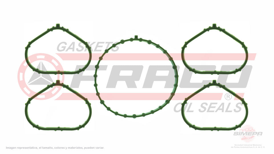 MIX-1140072 - EMPAQUE MULTIPLE DE ADMISION PARA CHRYSLER 200 L4 2.4 L SOHC 16 V. SOHC ED6 2015-2017