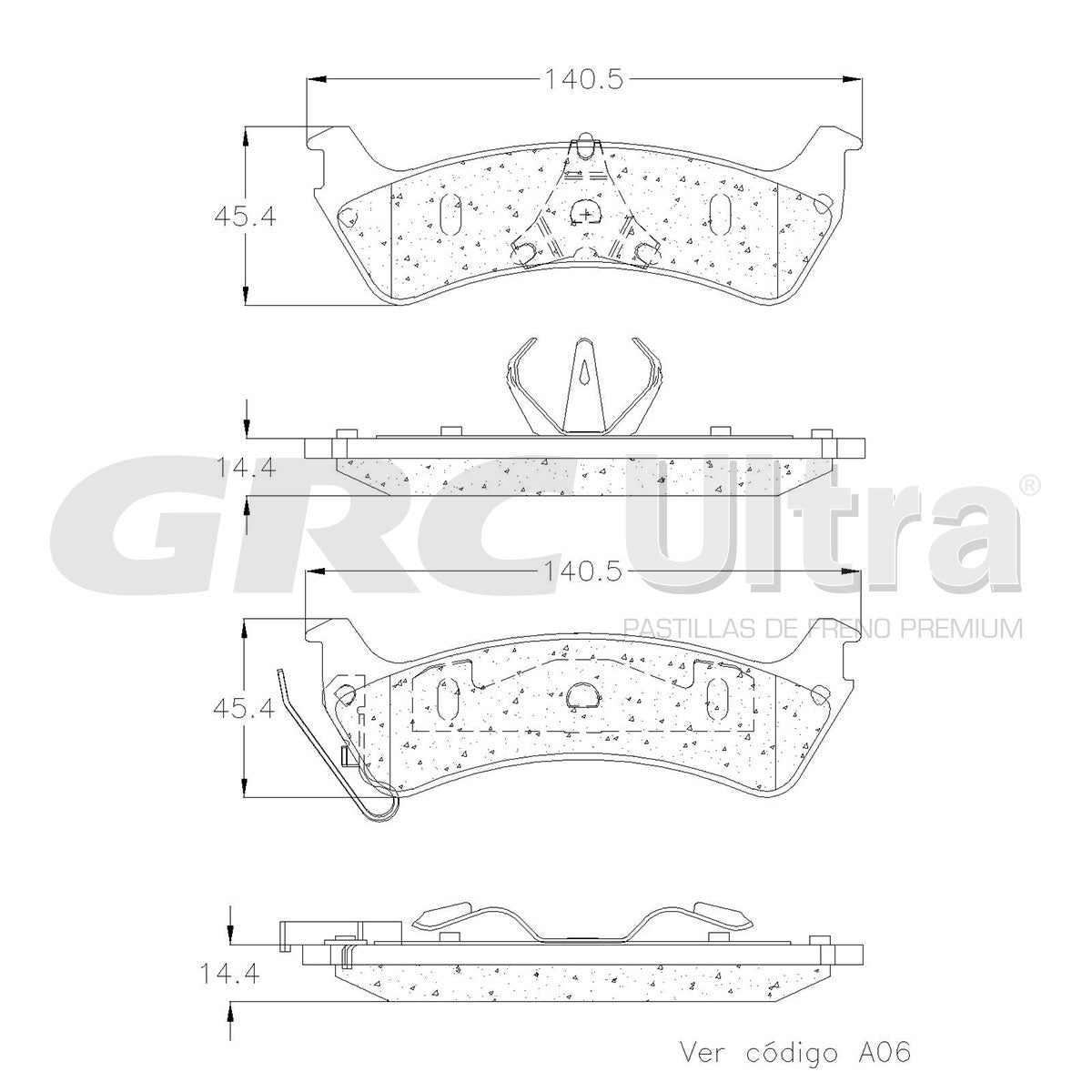 GMD664 - BALATAS SEMIMETALICAS TRASERAS PARA FORD WINDSTAR 3.0L 1995-2000