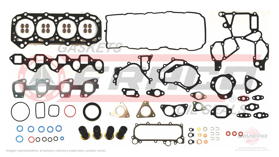 FSX-5840315 - JUEGO DE EMPAQUES PARA NISSAN PATROL L4 3.0 L DIESEL 16 V. DIESEL ZD30DD 2000-2005