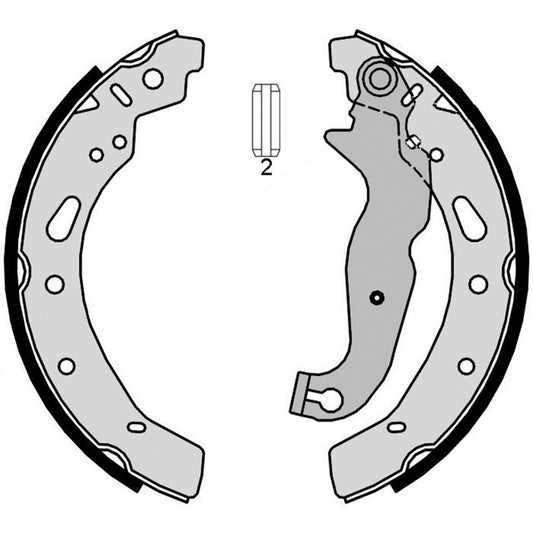 BRE-S24540 - ZAPATAS TRASERAS PARA MAZDA 2 GS 2011-2014