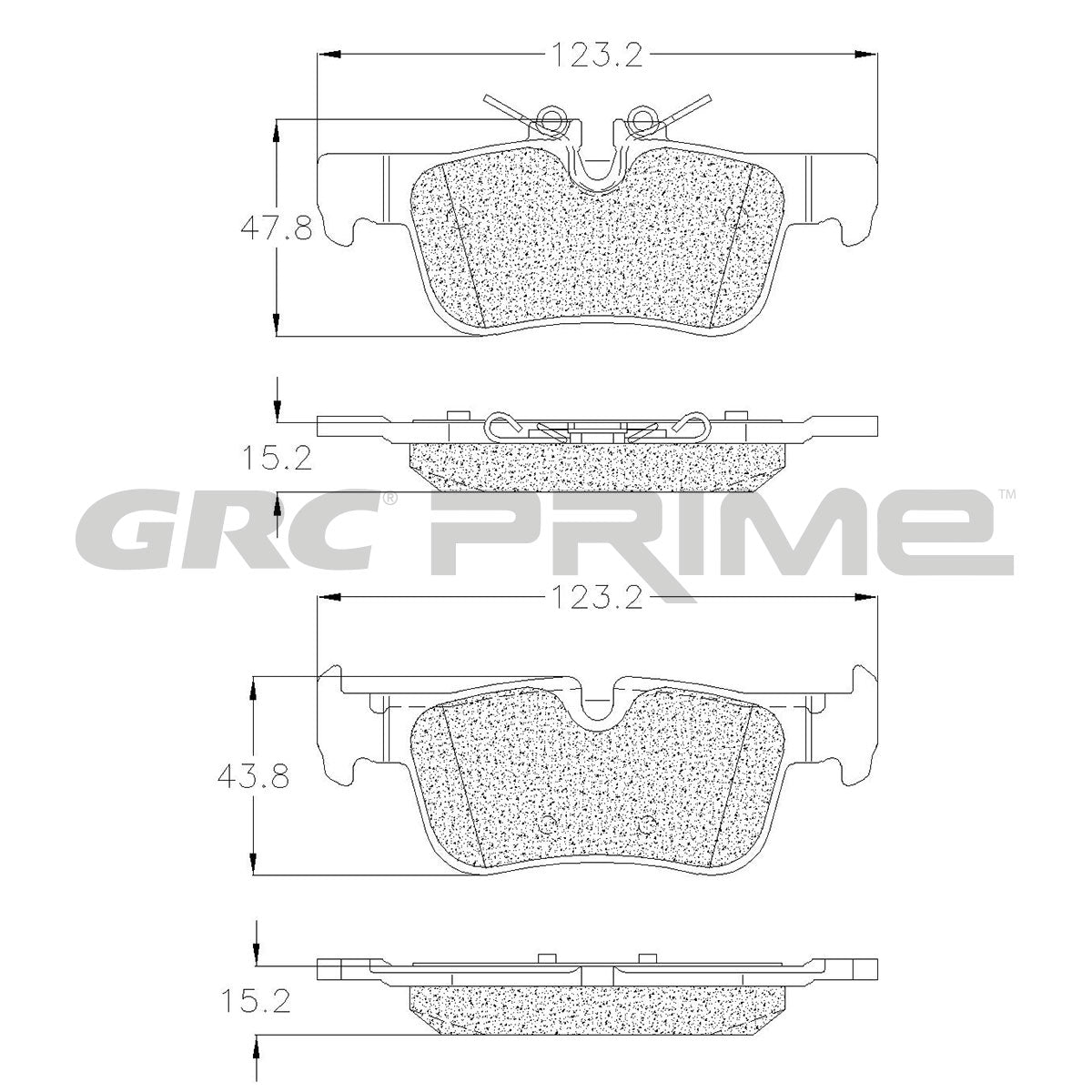 GPRD1762 - BALATAS CERAMICAS TRASERAS PARA BMW 118I 2018-2021
