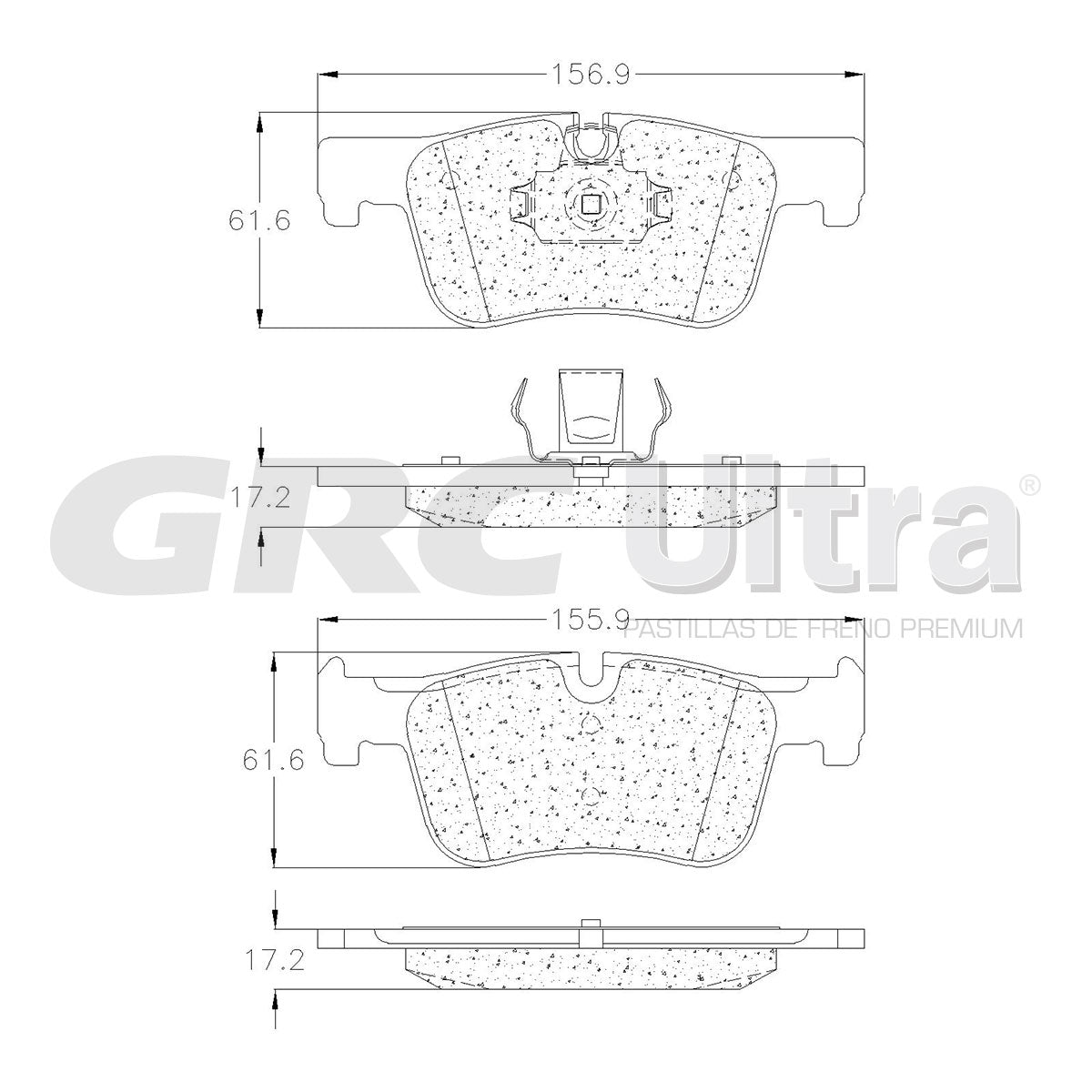 GMD1922 - BALATAS SEMIMETALICAS DELANTERAS PARA BMW 318I EXECUTIVE 2018-2018