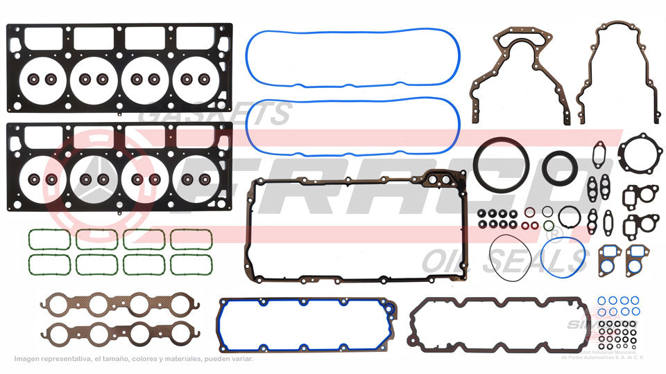 FSX-3082171 - JUEGO DE EMPAQUES PARA CHEVROLET CAMARO V8 6.2 L 16 V. OHV LS3 L99 2010-2015