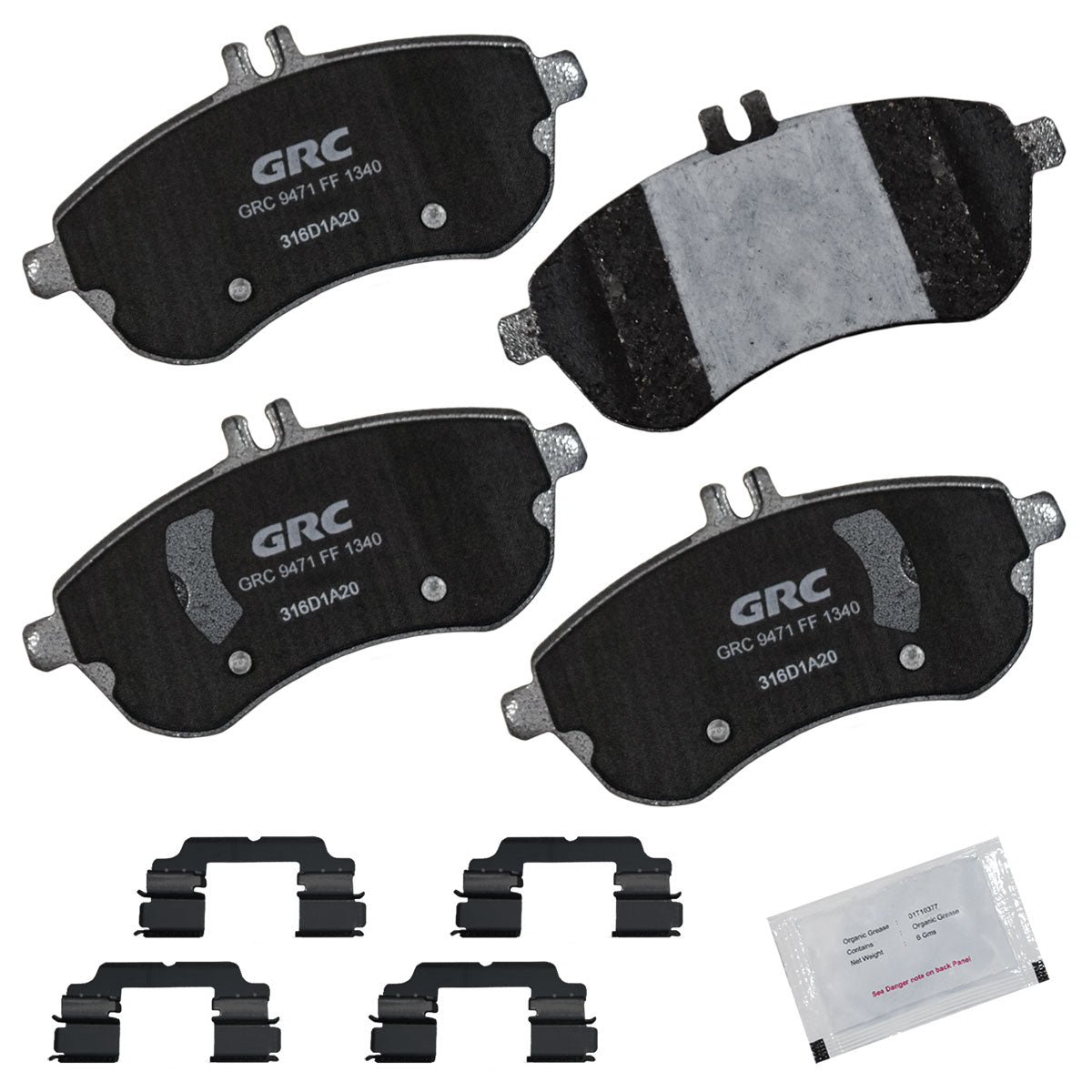 GPRD1340 - BALATAS CERAMICAS DELANTERAS PARA MERCEDES-BENZ C180 2011-2014