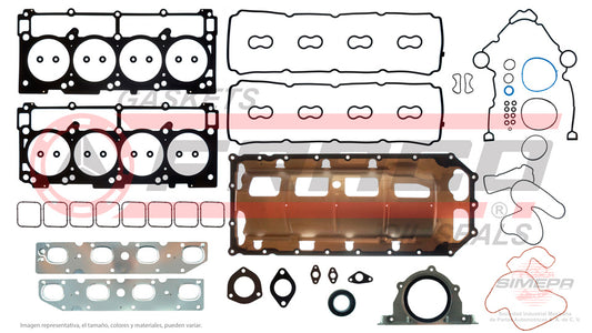 FSX-1182107 - JUEGO DE EMPAQUES PARA CHRYSLER ASPEN V8 5.7 L 16 V. HEMI 2009