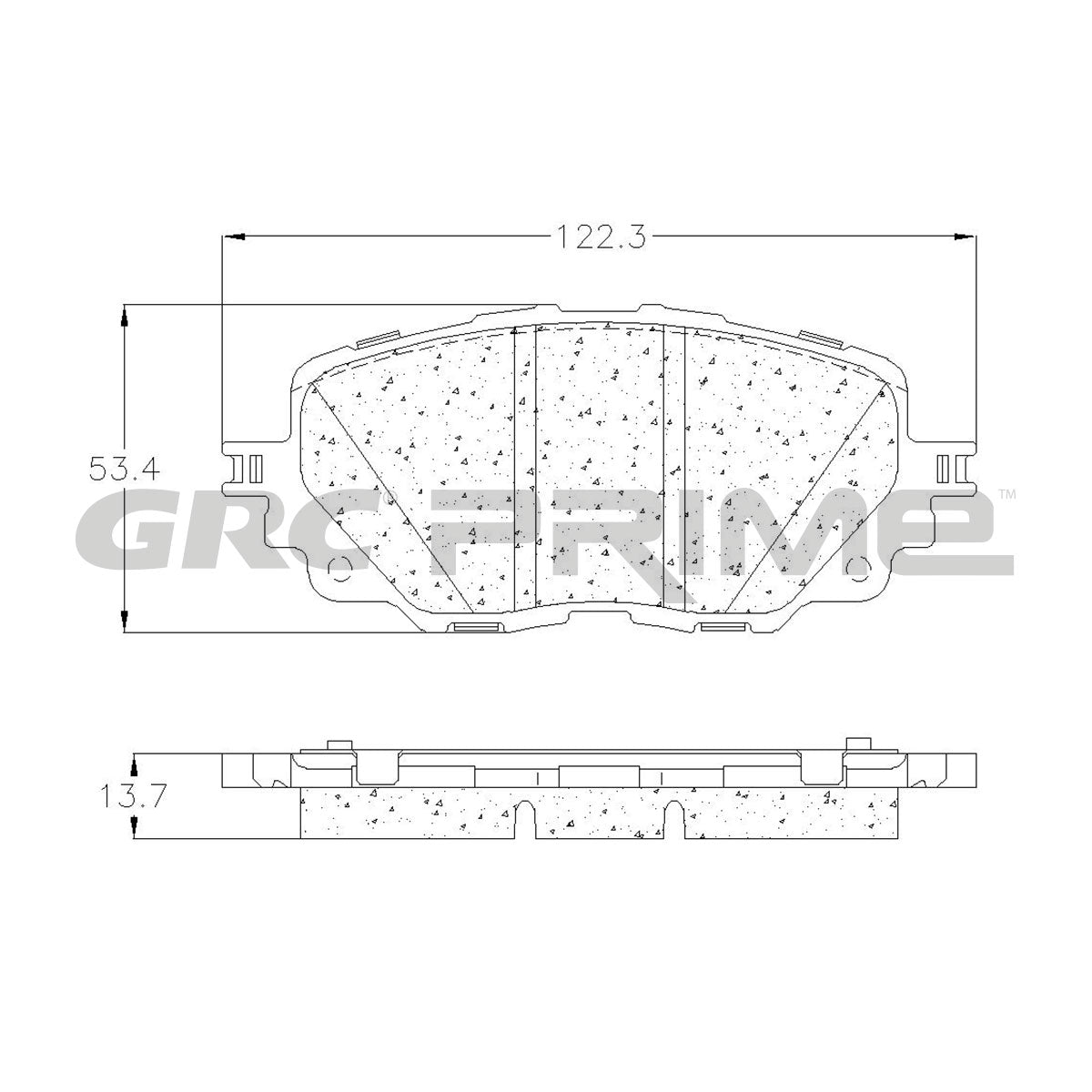 GPRD1903 - BALATAS CERAMICAS DELANTERAS PARA FIAT 124 SPIDER 2017-2020