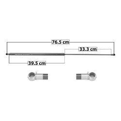 MANJ-50855 - AMORTIGUADOR CAJUELA PARA NISSAN TSURU II 1988-1991 DERECHA/IZQUIERDA