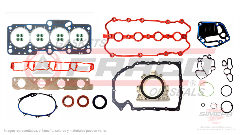 FSX-8640170SB - JUEGO DE EMPAQUES PARA AUDI A3 2.0 L L4 16 V DOHC TURBO 2006-2008