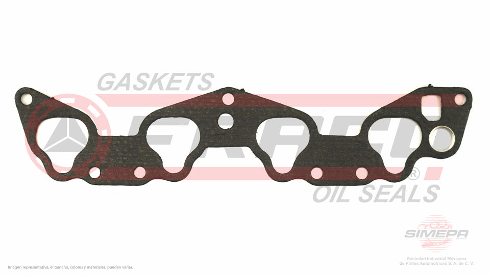MIX-3540070 - EMPAQUE MULTIPLE DE ADMISION PARA HONDA CIVIC L4 1.5 L D15B2 16 V. SOHC D15B2/B7 1988-1995