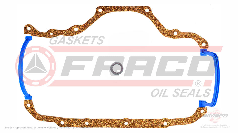 OSX-1140060 - EMPAQUE DE CARTER PARA CHRYSLER LASER L4 2.5 L 8 V SOHC 1986