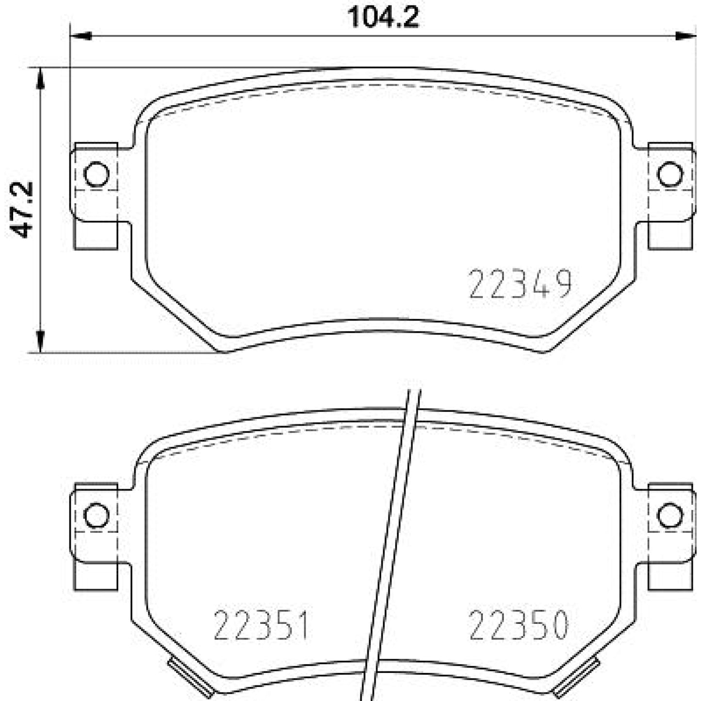 BRE-P49059 - BALATAS TRASERAS PARA MAZDA 6 GRAND TOURING 2016-2020