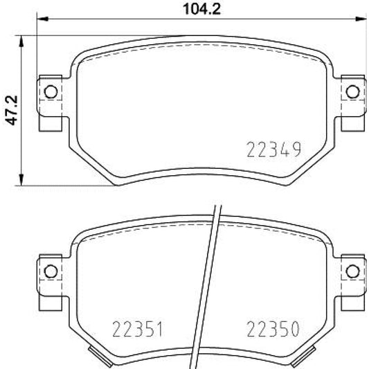 BRE-P49059 - BALATAS TRASERAS PARA MAZDA 6 GRAND TOURING 2016-2020