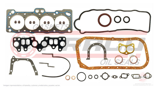 FSX-8040121 - JUEGO DE EMPAQUES PARA CHEVROLET NOVA L4 1.6 L SOHC 8 V. SOHC 1986-1988