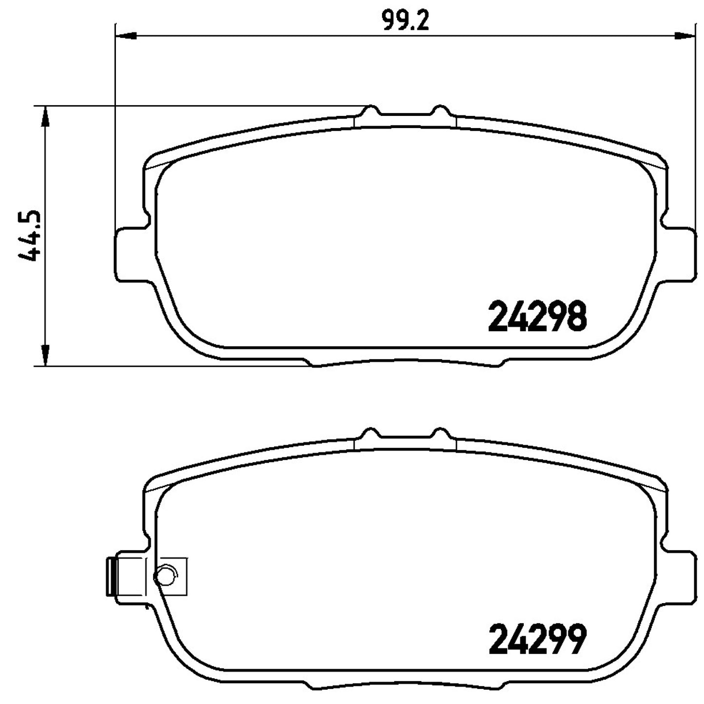 BRE-P49044 - BALATAS TRASERAS PARA MAZDA MX-5 BASE 2017-2017