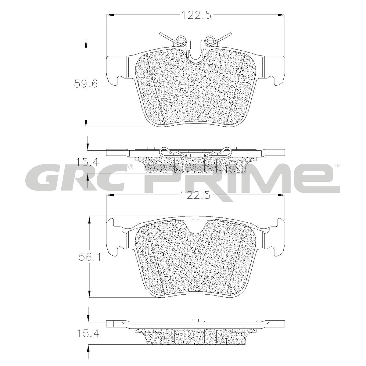 GPRD1821 - BALATAS CERAMICAS TRASERAS PARA JAGUAR E-PACE 2018-2020