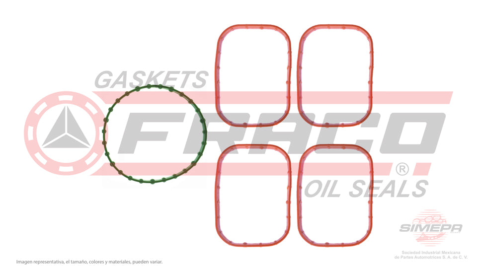 MIX-2640059 - EMPAQUE MULTIPLE DE ADMISION PARA FORD EDGE L4 2.0 L TURBO 16 V. DOHC 2012-2017