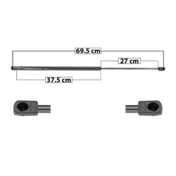 MANJ-51088 - AMORTIGUADOR COFRE PARA VOLKSWAGEN ATLAS 2018-2021 DERECHO
