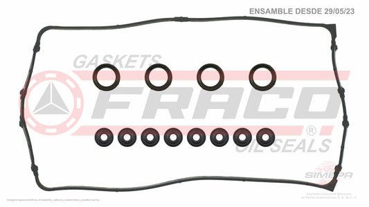 VSX-3540087 - EMPAQUE DE TAPA PUNTERIAS PARA ACURA INTEGRA L4 1.7 L DOHC GS-R R 16 V. DOHC B17A1 1992-1993