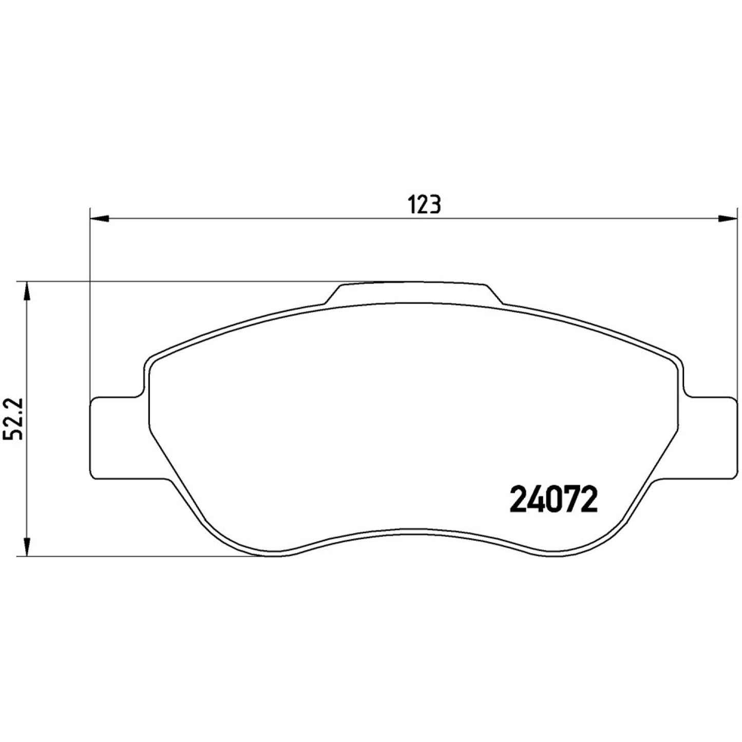 BRE-P23097 - BALATAS DELANTERAS PARA FIAT PANDA CLIMBING 2007-2008
