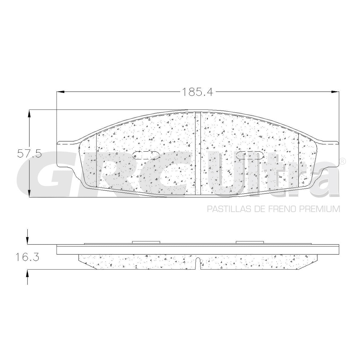 GCD953 - BALATAS CERAMICAS DELANTERAS PARA LINCOLN AVIATOR 4.6L 2003-2005