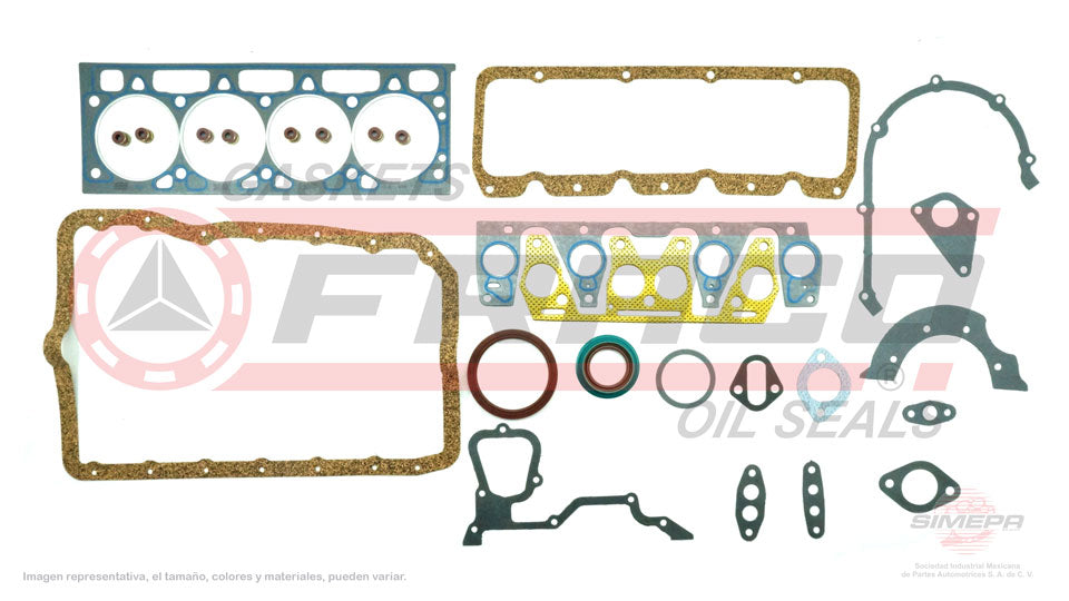 FSX-2640075 - JUEGO DE EMPAQUES PARA FORD TEMPO L4 2.3 L OHV 8 V. OHV 1984-1987