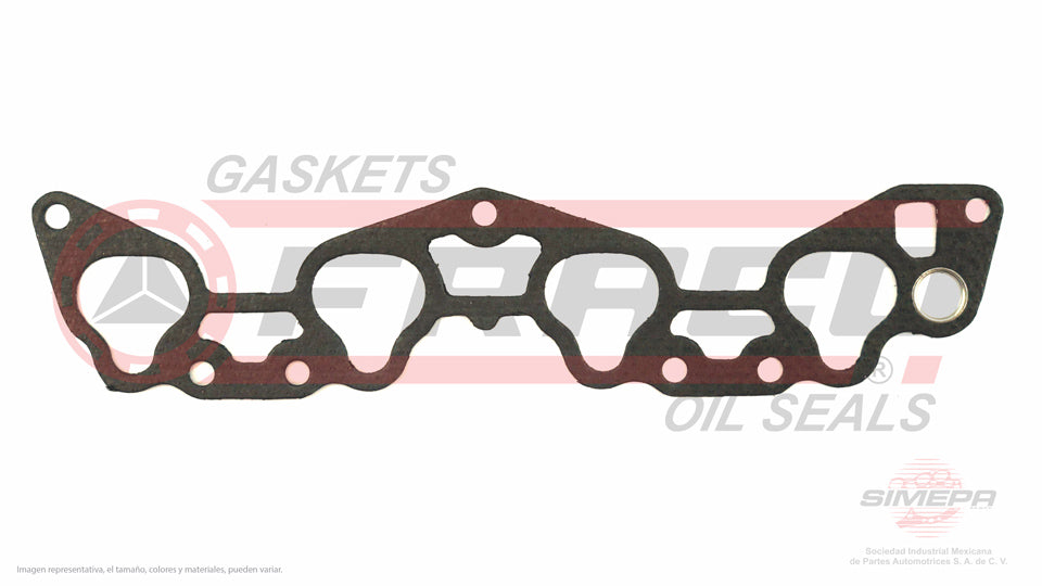 MIX-3540071 - EMPAQUE MULTIPLE DE ADMISION PARA HONDA CIVIC L4 1.5 L D15B2 16 V. SOHC D15B2/B7 1988-1995