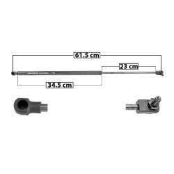 MANJ-50961 - AMORTIGUADOR 5TA PUERTA PARA MAZDA 3 2014-2018 DERECHA/IZQUIERDA