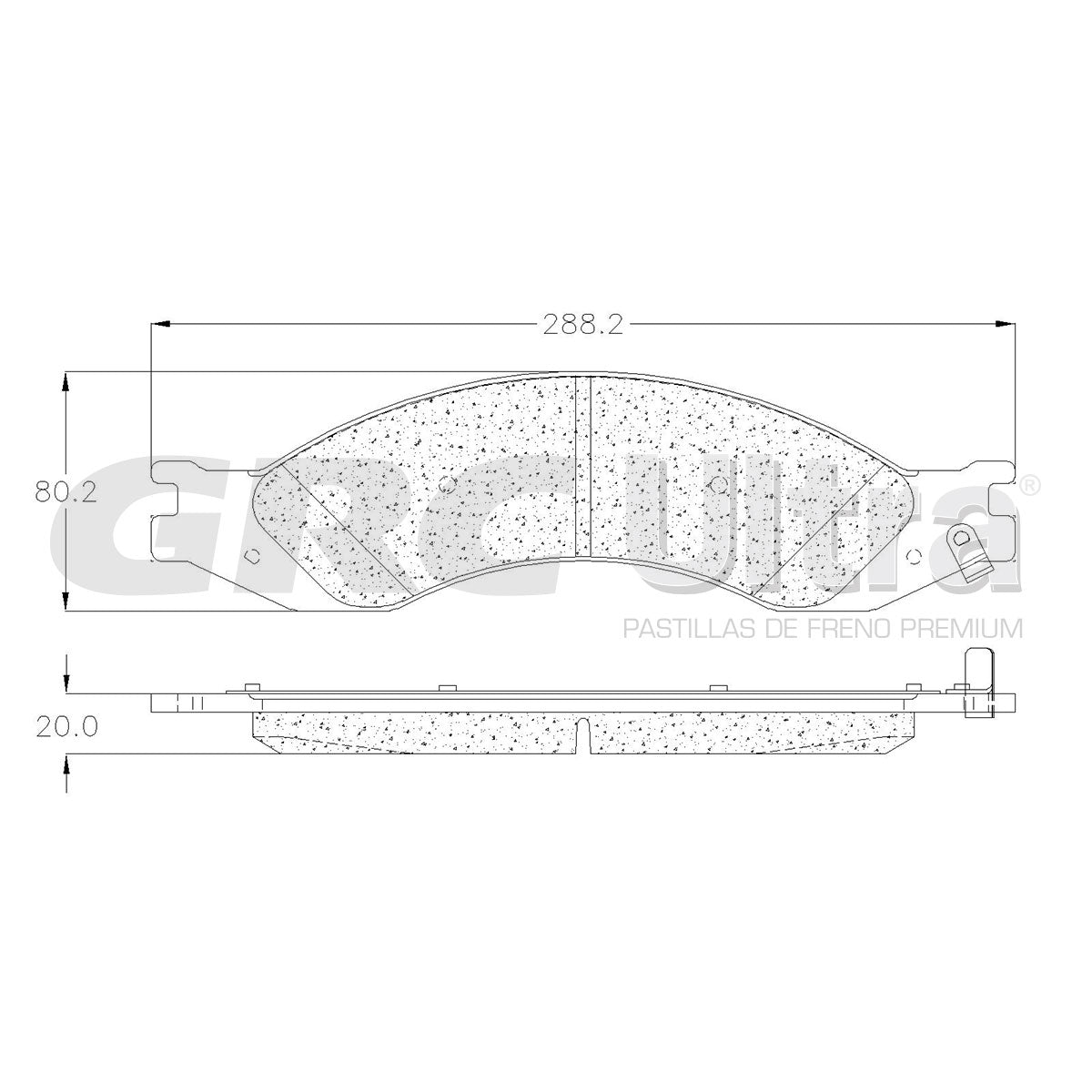 GMD1010 - BALATAS SEMIMETALICAS DELANTERAS PARA CHEVROLET C4500 KODIAK 2003-2009