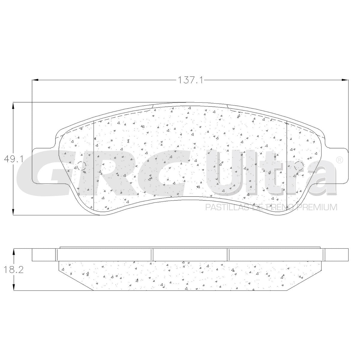 GMD1490 - BALATAS SEMIMETALICAS TRASERAS PARA FIAT DUCATO 2011-2014