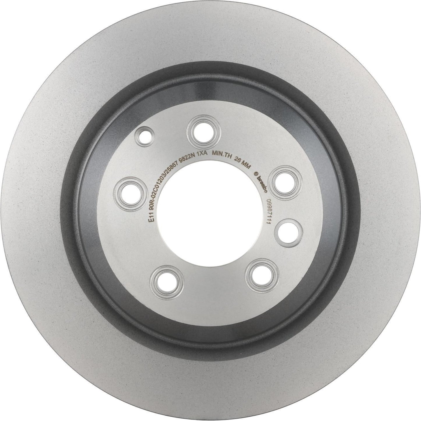 BRE-09.9871.11 - PAR DE DISCOS DE FRENO TRASEROS PARA PORSCHE CAYENNE TURBO 2011-2012