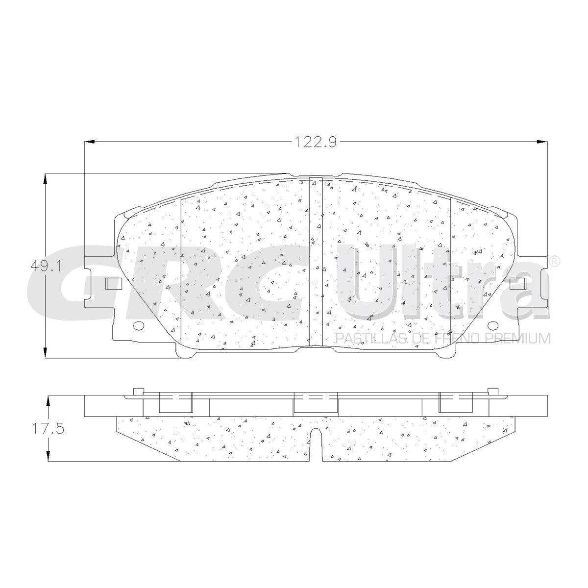 GCD1184 - BALATAS CERAMICAS DELANTERAS PARA LEXUS CT200H 2017-2017