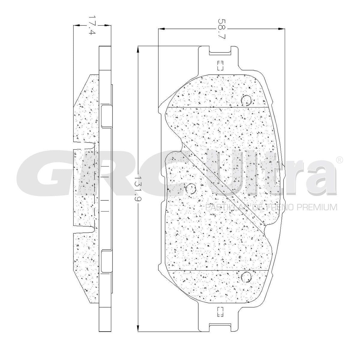 GCD908 - BALATAS CERAMICAS DELANTERAS PARA LEXUS GS300 2006-2006