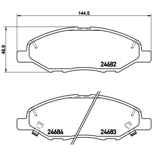 BRE-P56088 - BALATAS DELANTERAS PARA NISSAN TIIDA ADVANCE 2014-2018