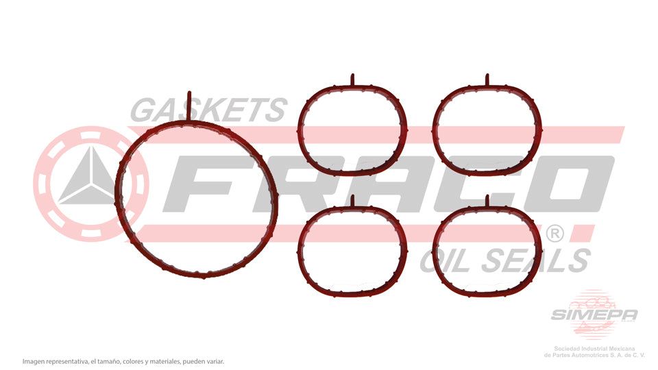 MIX-7640065 - EMPAQUE MULTIPLE DE ADMISION PARA SUZUKI SX4 2.0 L L4 16 V DOHC J20B 2010-2013