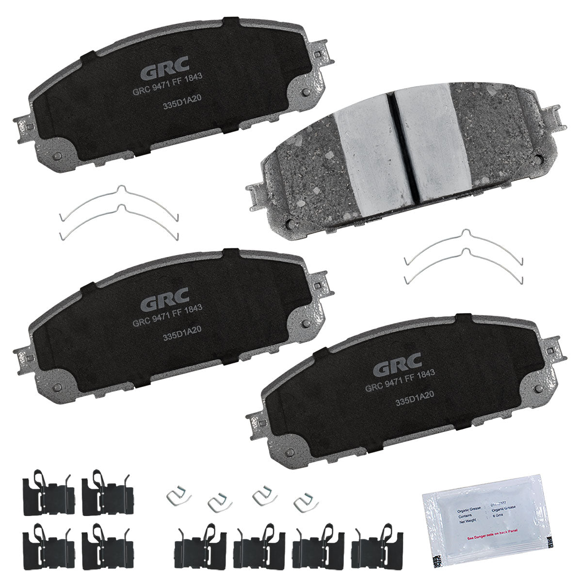 GPRD1843 - BALATAS CERAMICAS DELANTERAS PARA JEEP CHEROKEE 3.2L 2015-2015