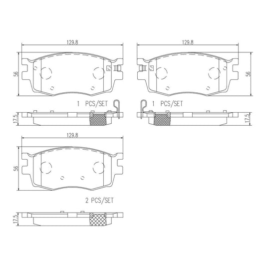 BRE-P30026N - BALATAS DELANTERAS PARA DODGE ATTITUDE GL 2006-2010