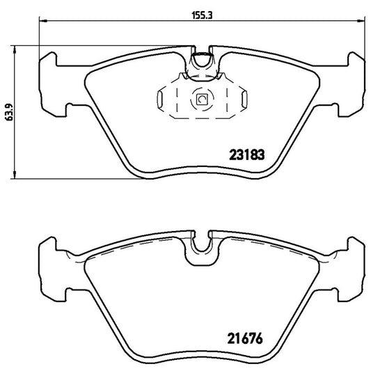 BRE-P06043X - BALATAS DELANTERAS PARA BMW 330CI BASE 2001-2006