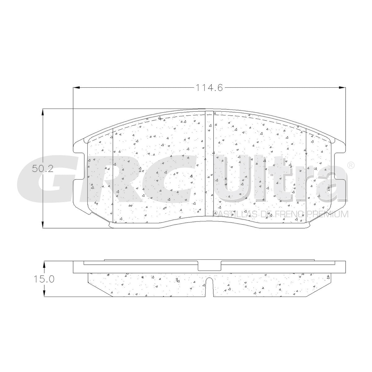 GCD602 - BALATAS CERAMICAS DELANTERAS PARA DODGE COLT BASE 1.5L 1992-1992