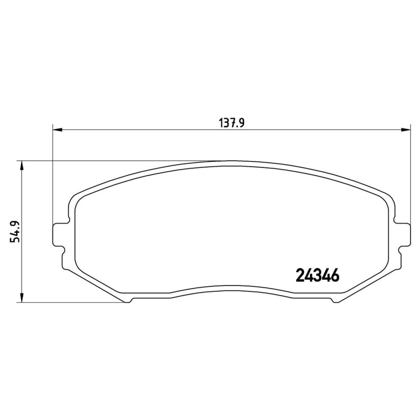 BRE-P79018 - BALATAS DELANTERAS PARA SUZUKI GRAND VITARA GL 2006-2016