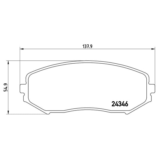 BRE-P79018 - BALATAS DELANTERAS PARA SUZUKI GRAND VITARA GL 2006-2016