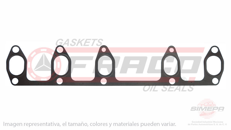 MEX-8650011 - EMPAQUE MULTIPLE DE ESCAPE PARA VOLKSWAGEN CRAFTER L5 2.5 L DIESEL 10 V. TDI BJJ BJL BJK 2006-2011