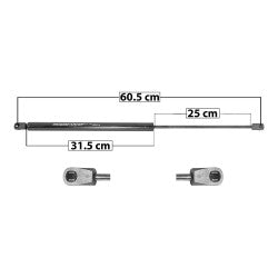MANJ-50838 - AMORTIGUADOR 5TA PUERTA PARA HONDA CR-V 2012-2016 DERECHA/IZQUIERDA