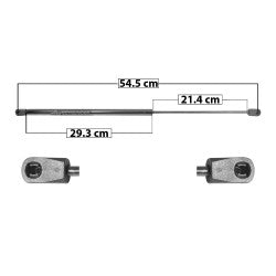 MANJ-60193 - AMORTIGUADOR VIDRIO TRASERO PARA CHEVROLET TRAIL BLAZER 2002-2009 DERECHA/IZQUIERDA