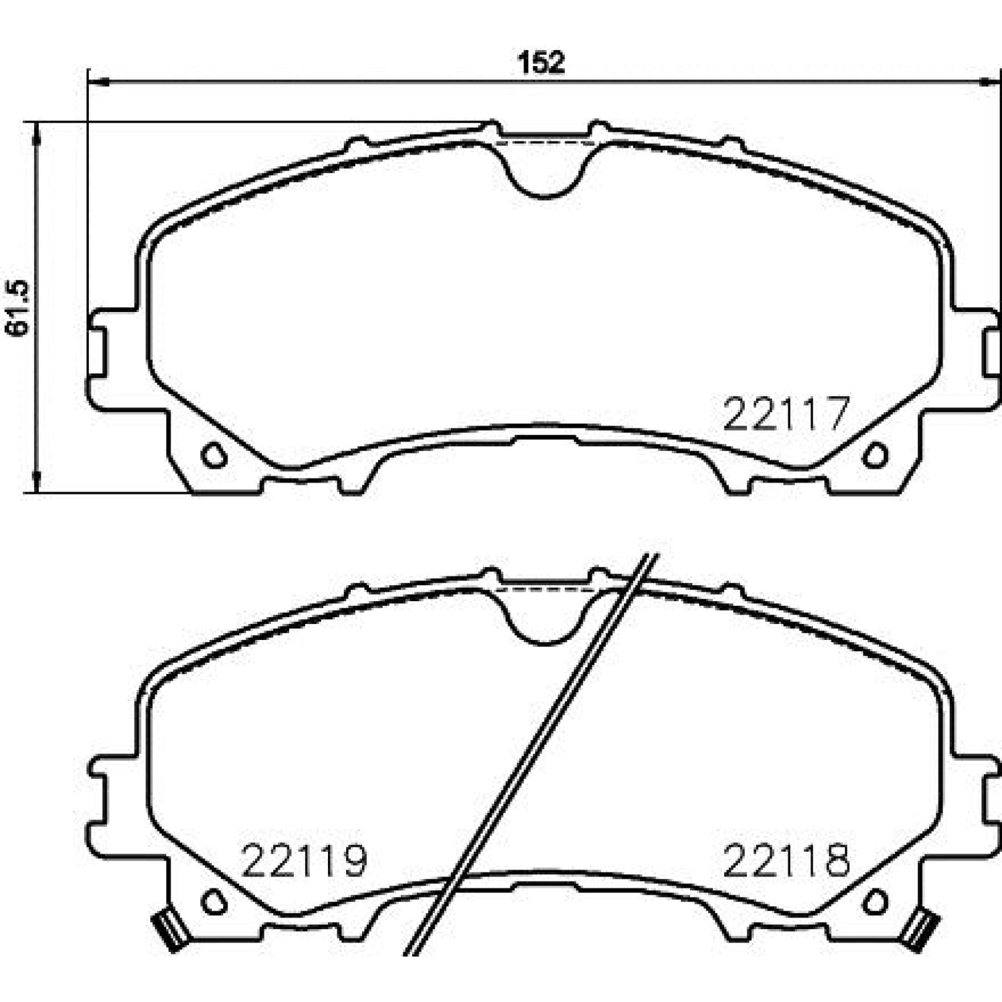 BRE-P56106 - BALATAS DELANTERAS PARA INFINITI Q50 HYBRID 2016-2016