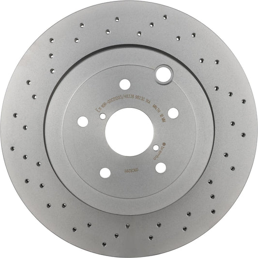 BRE-09.C829.11 - PAR DE DISCOS DE FRENO TRASEROS PARA SUBARU WRX STI BASE 2018-2020